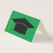 Verpakking van 25 Glitter Graduation Cap Kaarten (Voorkant)