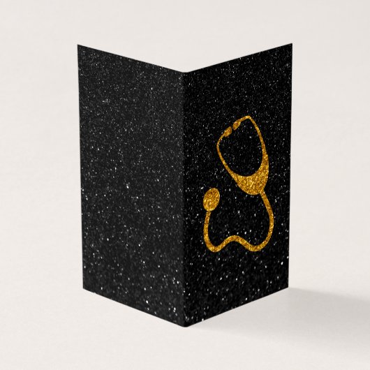 Verpakking van 25 Glitter Stethoscoop Afstuderen Kaart (Buitenkant)