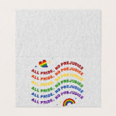 Verpakking van 25 LGBT Glitter All Pride No Prejud Kaart (Buitenkant ongevouwen)