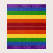 Verpakking van 25 LGBT Glitter Pride Flag Kaart (Buitenkant ongevouwen)