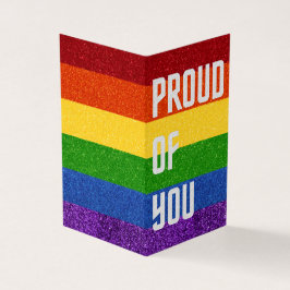 Verpakking van 25 LGBT Glitter Proud van uw Kaart