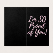 Verpakking van 25 roze, roze, glitter Afstuderen Kaart (Buitenkant ongevouwen)