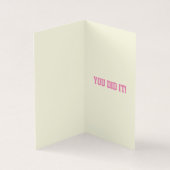 Verpakking van 25 roze, roze, glitter Afstuderen Kaart (Binnen)