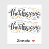 Verpakking van 2 Thanksgiving Sticker (Vel)
