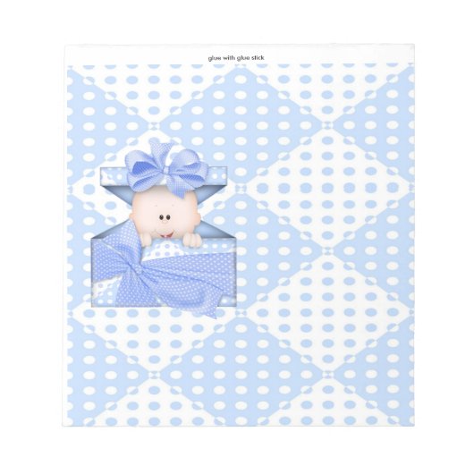 Verpakking van Baby shower Snoep Bar Wrapper Party Notitieblok (Voorkant)