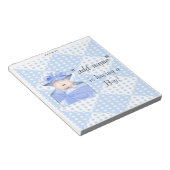 Verpakking van Baby shower Snoep Bar Wrapper Party Notitieblok (Schuin)