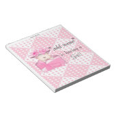 Verpakking van Baby shower Snoep Bar Wrapper Party Notitieblok (Schuin)