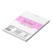 Verpakking van Baby shower Snoep Bar Wrapper Party Notitieblok (Linkerzijde)