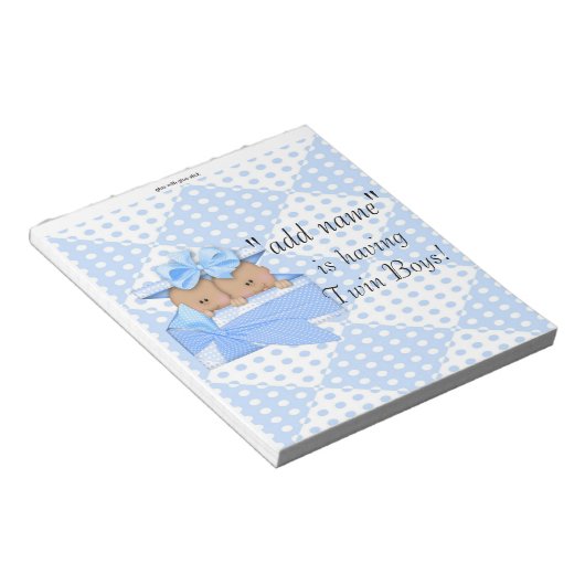 Verpakking van Baby shower Snoep Bar Wrappers Part Notitieblok (Schuin)