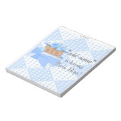 Verpakking van Baby shower Snoep Bar Wrappers Part Notitieblok (Linkerzijde)