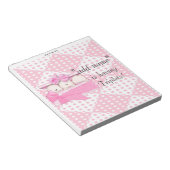 Verpakking van Baby shower Snoep Bar Wrappers Part Notitieblok (Schuin)