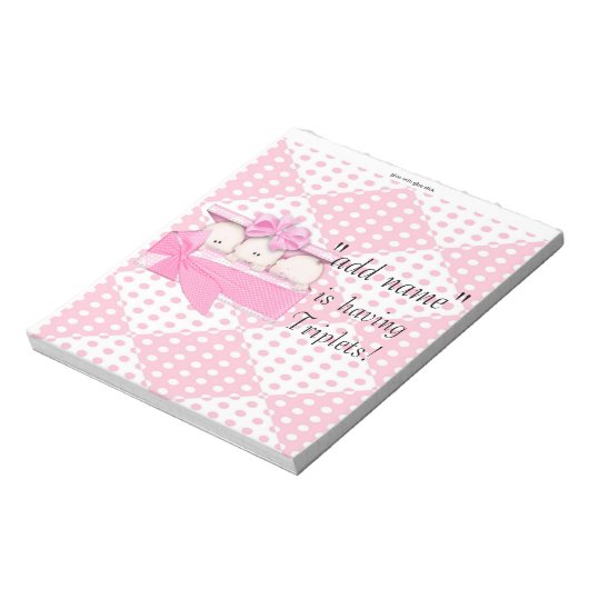 Verpakking van Baby shower Snoep Bar Wrappers Part Notitieblok (Linkerzijde)