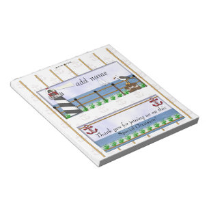 Verpakking van de Nautical Party Snoep Bar wrapper Notitieblok