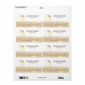 Verpakking van goudmakerij Homemade cupcakes Etiket (Full Sheet)