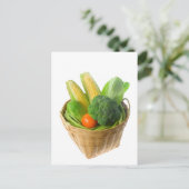 Verpakking van groenten briefkaart (Staand voorkant)