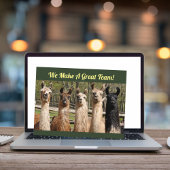 Verpakking van Happy Llamas Samen Briefkaart