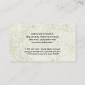 Verpakking van honden | Dierdieren Visitekaartje (Achterkant)