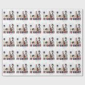 Verpakking van honden in Graduation Caps for Pet L Cadeaupapier (Vlak)