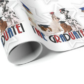 Verpakking van honden in Graduation Caps for Pet L Cadeaupapier (Rol Hoek)