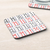 Verpakking van Kaart op wit Bier Onderzetter (Linkerzijde)