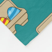 Verpakking van kleurrijke Cartoon paaseieren Fleece Deken (Hoek)