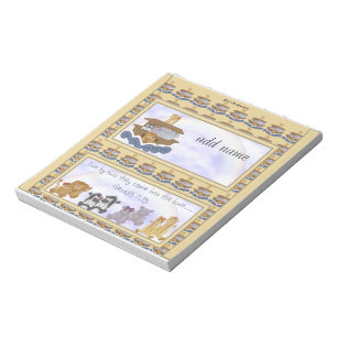 Verpakking van Noahs Ark Snoep Bar Wrapper Party F Notitieblok