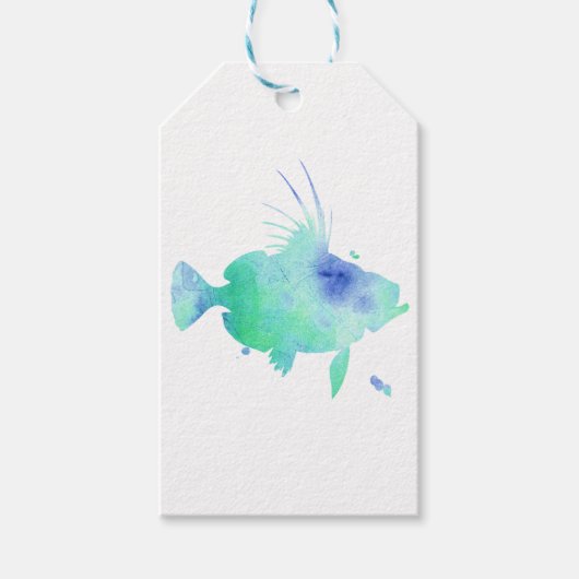 Verpakking van oceaanvis cadeaulabel (Voorkant)