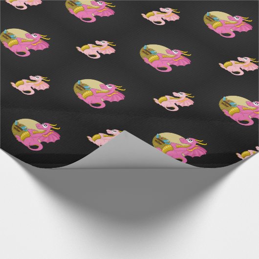 Verpakking van papier met drakencartoon (Hoek)