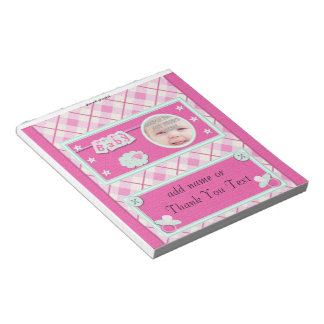 Verpakking van roze Snoep Bar wrapper Party Favor Notitieblok