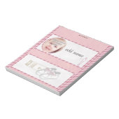 Verpakking van roze Snoep Bar wrapper Party Favor Notitieblok (Linkerzijde)
