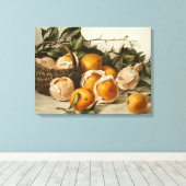 Verpakking van Sinaasappels Canvas Afdruk (Insitu (Houten vloer))