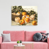 Verpakking van Sinaasappels Canvas Afdruk (Insitu (Woonkamer))
