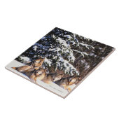 Verpakking van wolven in de winter tegeltje (Zijkant)