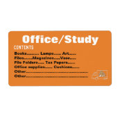 Verpakking Verhuislabels organiseren - Kantoor/Stu Etiket (Voorkant)