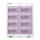 Verpakking Verplaatsen Organiserende Labels - Eetk (Full Sheet)