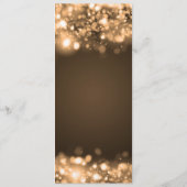 Verpakking voor bride- en groomgouden mousserende  advieskaart (Achterkant)