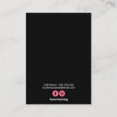 Verpakking voor hars oorbellen visitekaartje (Achterkant)