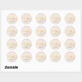 Verpakking voor honing-lipscrub-business ronde sticker (Vel)
