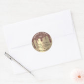 Verpakking voor lichaamstanks Winkel Drift Gold Br Ronde Sticker (Envelop)
