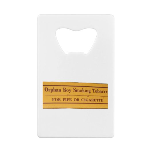  verpakking voor tabak creditkaart flessenopener (Achterkant)