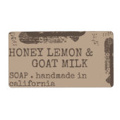 Verpakking zeep Product Moderne stijlvolle, robuus Etiket (Voorkant)