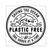 Verpakking Zonder Plastic | Dolphin Save The Ocean Rubberstempel (Afrduk)