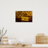 Verpakkingen van gouden staven poster (Keuken)