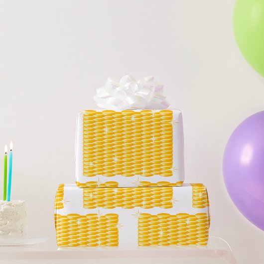 Verpakkingen van goudmunten cadeaupapier