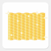 Verpakkingen van goudmunten vierkante sticker (Voorkant)