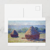Verpakkingen van tarwe (einde van de zomer), Monet Briefkaart (Voorkant / Achterkant)