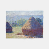 Verpakkingen van tarwe (einde van de zomer), Monet Fleece Deken (Voorkant (Horizontaal))