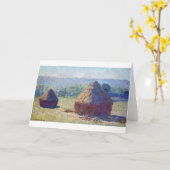 Verpakkingen van tarwe (einde van de zomer), Monet Kaart (Gele Bloem)