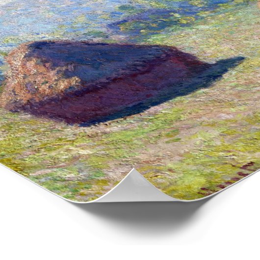 Verpakkingen van tarwe (einde van de zomer), Monet Poster (Hoek)