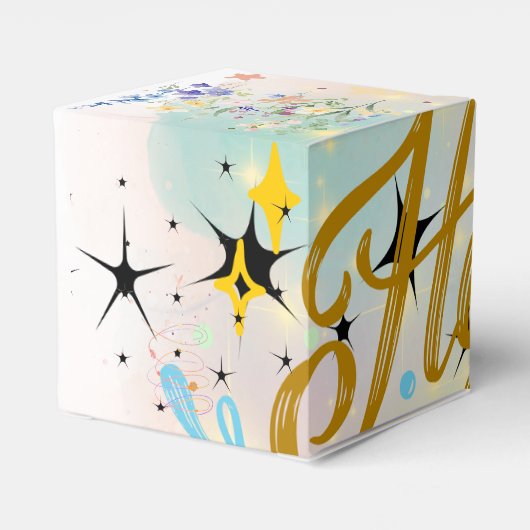 Verpakkingen voor speciale feesten bedankdoosjes (Achterkant)